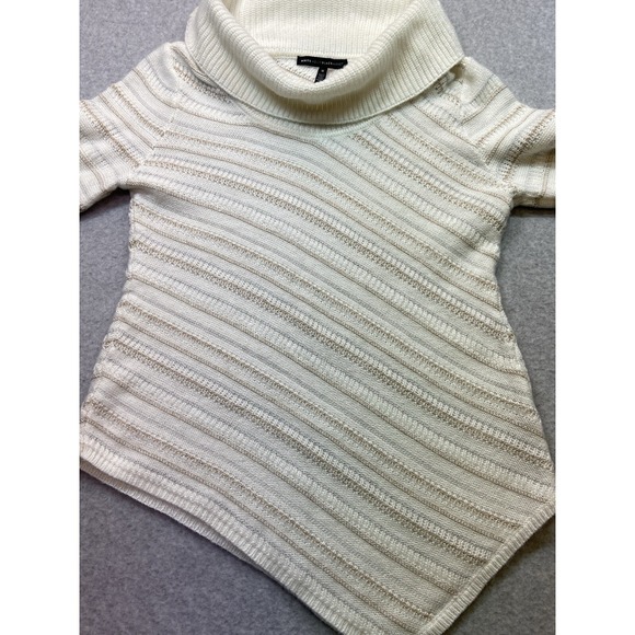 White House Black‎ Market Womens Sweater Medium Beige Casual Soft Oversized - Picture 7 of 12